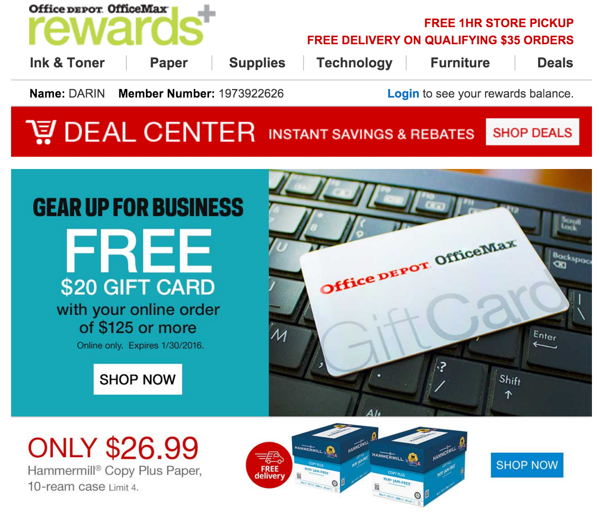 Big Brand Email Fails Continue. How Can Office Depot Do Better?