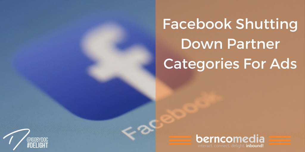 Facebook Shutting Down Partner Categories for Ads