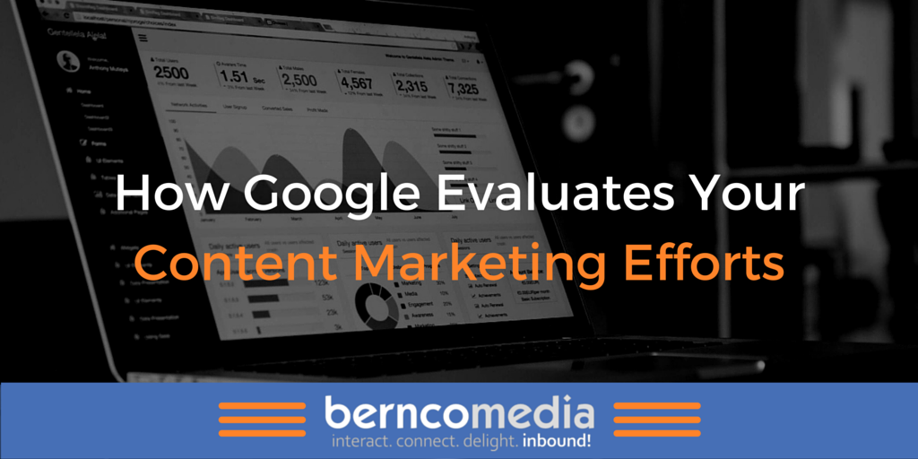 How Google Evaluates Your Content Marketing Efforts